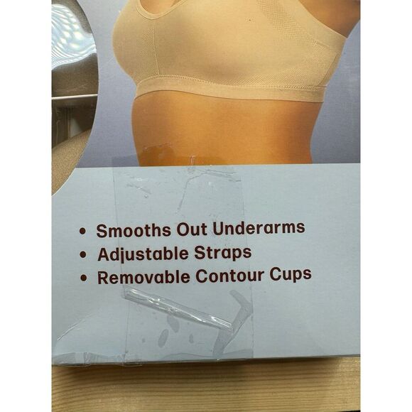 Felina Bra Women's Size Medium 2 Pack Side Smoothing Seamless Wire Free Bra NWT - Picture 5 of 8